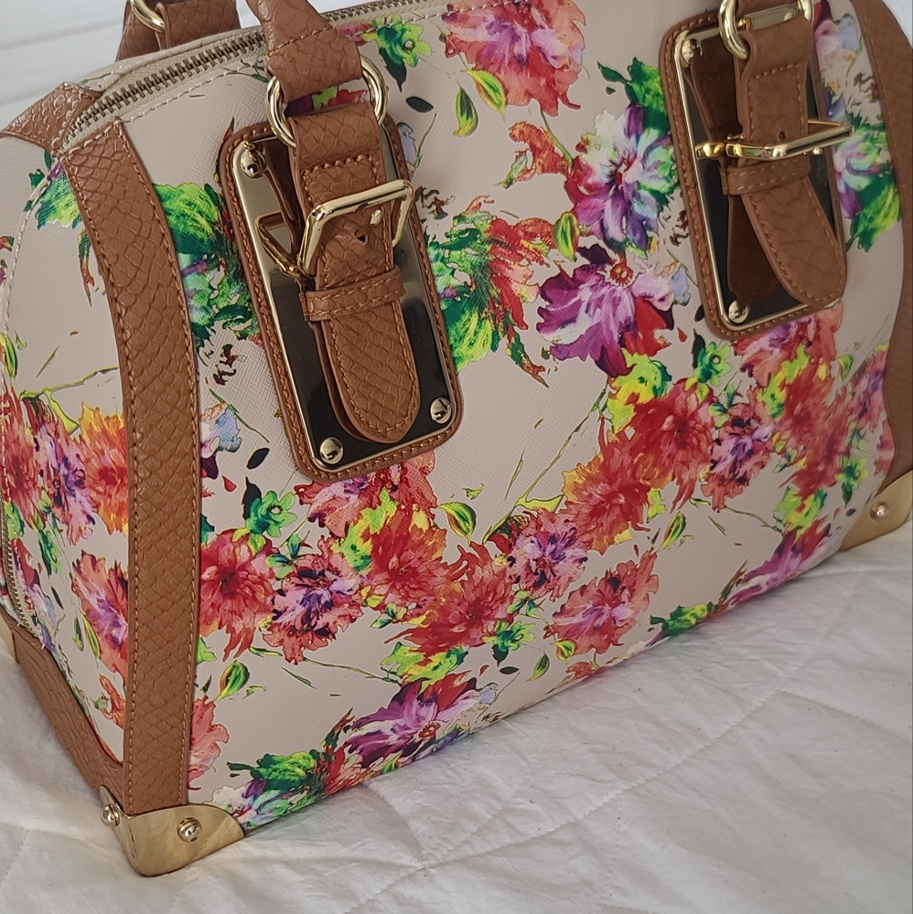Multi-Color Floral Tote